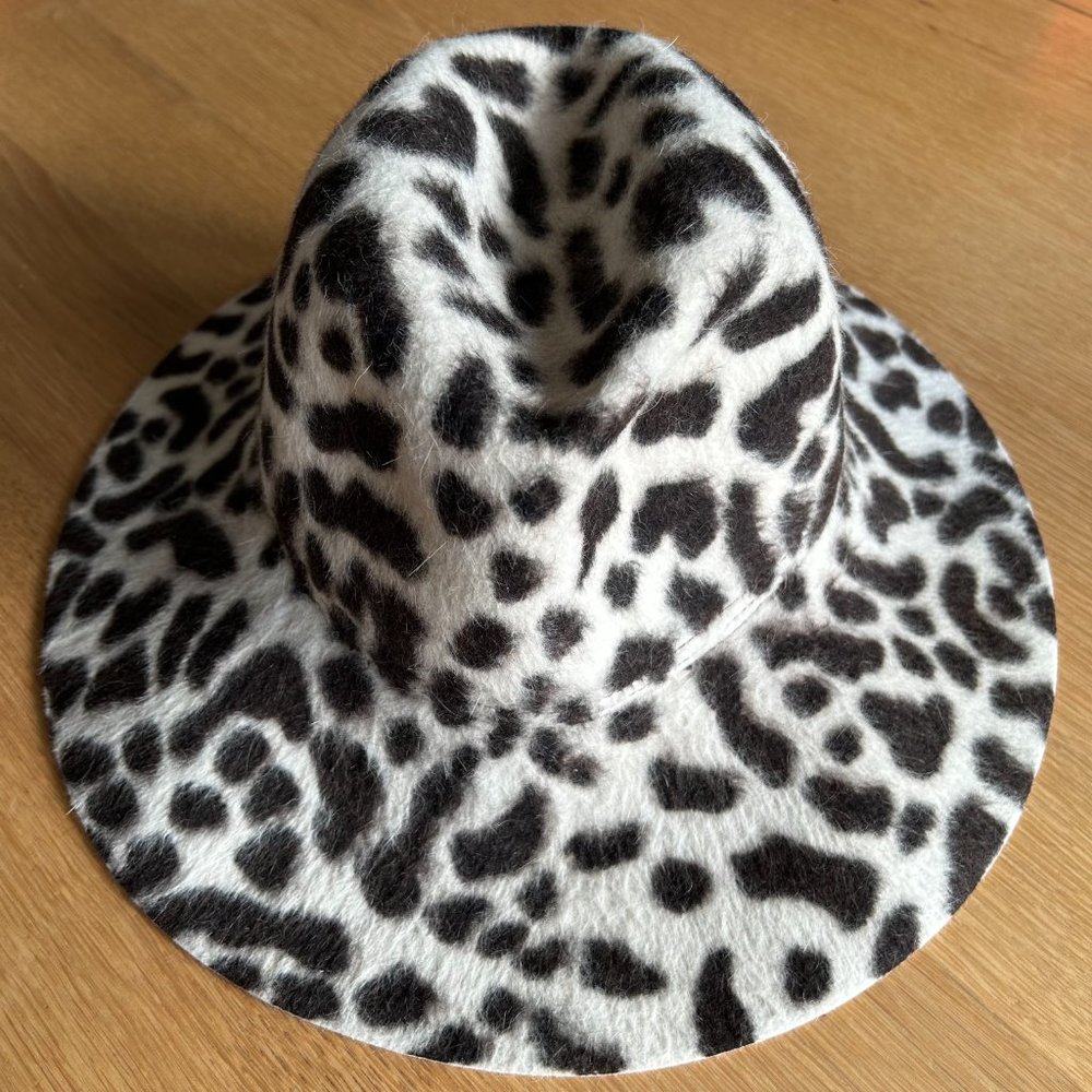 Borsalino Spotted Leopard Fedora Hat